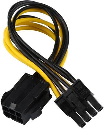 Paruht 6-Pin to 8-Pin PCI Express PCIE Power Adapter Cable for PCI-X Card Suitable for Connecting PCI-X Card from ATI and NVIDIA for Video Card Wire Connector
