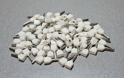 rtsense Twin Ferrule (TE-0508)-(2 * 0.5 SQMM) Wire Ferrules, Insulated Cord Pin End Terminal,Copper Crimp Connectors, Wire Connector