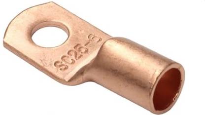 MERKEL 10pcs / 30AMP 2.5 - 4 Sq.mm Wire 8 mm Stud Ring Copper Cable Lugs Terminals Wire Crimp Connector Locking Wire Connector