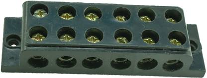 Ovicart 30A 6 Way Bakelite Connector Strip Black Screw Terminal Connection Block 6 Way Bakelite Connector Strip Wire Connector