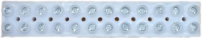 SEDCO 12 Ways PVC Terminal Connector Strip Electric Barrier Strip Dual Row Screw Terminal Blocks Wire Connector