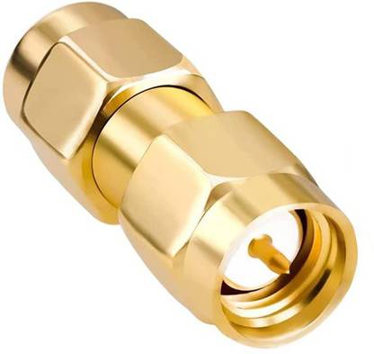 Netboon SMA Male to RP SMA Male Adapter Coupling Antenna Radio Coax Cable Extension Gender Changer Connector Jointer for Router, FPV Drone, Wifi Antenna Wire Connector