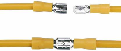 Hinox Electronics Male Female Half Insulated Spade Crimp Terminal Wire Connector AWG 12-10 (MDD 5.5-250, FDD 5.5-250) Each 25-25 Pcs Pack of 50 Pcs Wire Connector