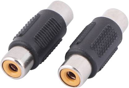 Sage RCA Female Jack to RCA Female Jack Coupler Jointer (Pack of 2 Pcs) Aux Connector Wire Connector