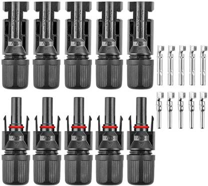 ABONIX MC4 Solar Connectors 5 Pair Male/Female Wire Connector