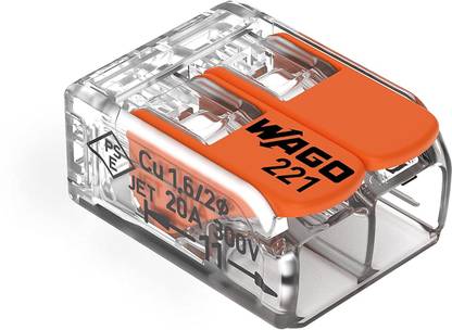 Wego WAGO 221-412 Lever-Nuts - 2- Connector Wire Connector