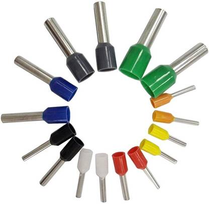 HASTHIP Cable Connector, Wire Connector Kit, Insulated Cord Pin End Terminal AWG23-7 Electronic wire ferrule kit Wire Connector