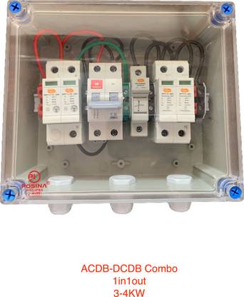 AMIGOENERGIES ACDB DCDB COMBO 3-4 KW (1 in 1 out) DB Wire Connector