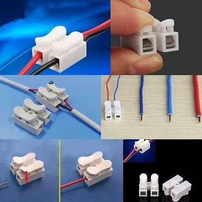 Hinox Electronics 31 Pcs Push Two Way Wire Joint Connector, No Soldering, No Welding, No Screw Terminal, 6 Amp Quick Cable Wire Connector, Lock Electric Wire Connector