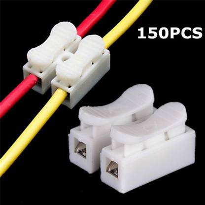 Onneybrothers 2 WAY WIRE CONNECTOR PACK OF 50 150 Pcs Two Way Push Wire Joint Connector, Wire Connector