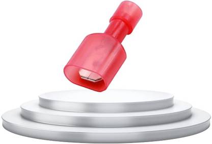 Magnusdeal T terminal plug Male Spade connectors Wire Connectors Red Color Crimp Terminal Wire Connectors Wire Connector