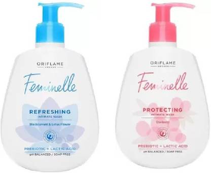 Oriflame Sweden FEMINELLE REFRESHING & PROTECTING INTIMATE WASH PACK OF 2X300ML Intimate Wash