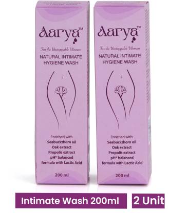 AARYA Natural Intimate Hygiene Wash for Women, Ph Balanced Formula Intimate Wash