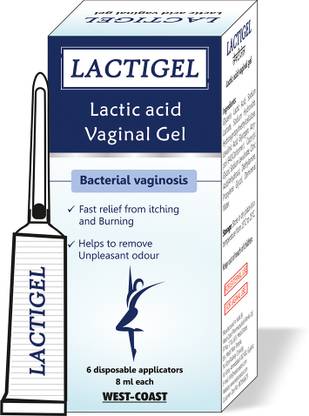 West Coast Lactigel Lactic Acid Vaginal Gel | 6 Disposable Applicators 8ml each Intimate Gel