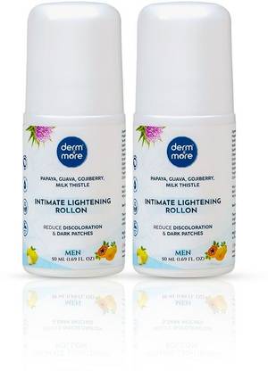 Derm & more Intimate lightening Rollon For Men Pack of 2 Intimate Moisturizer