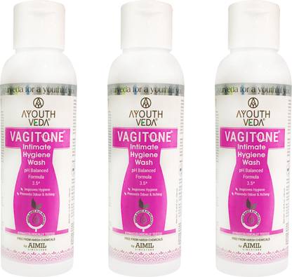 Ayouthveda Vagitone Intimate Hygiene Wash | Prevent Itching & Irritation (3 X 100ml) Intimate Wash