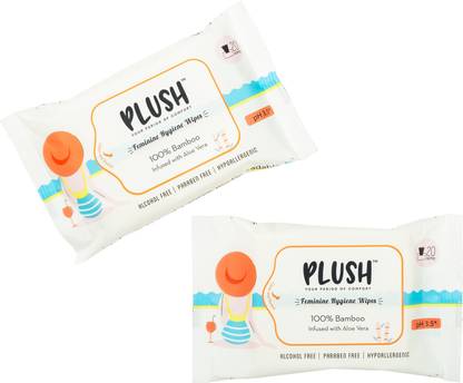 PLUSH Natural Intimate Wipes Intimate Wipes
