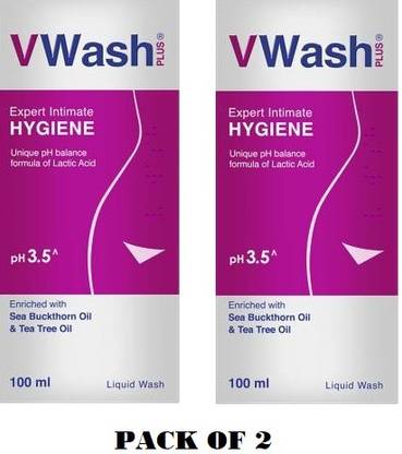 V-wash V WASH PLUS 100 ML-Pack Of 2 Intimate Wash