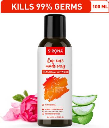 SIRONA Hygienic Menstrual Cup Wash with Rose Fragrance Intimate Wash