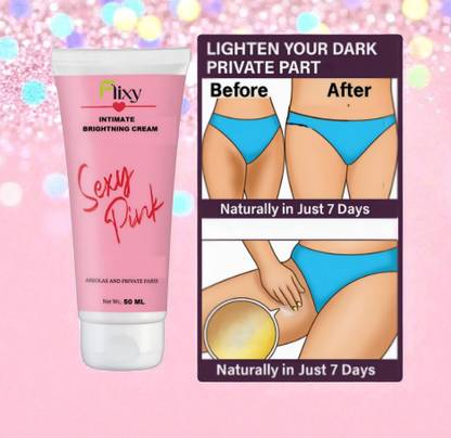 FLIXY Intimate Brightening Cream Sexy Pink - 50ml (Even Skin Tone Naturally) Intimate Cream