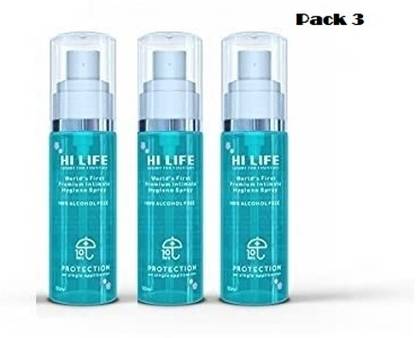 Hi Life Pack 3 Hygiene Intimate Wash for Vaginal Itching Anti-Fungal Anti Bacterial Intimate Spray