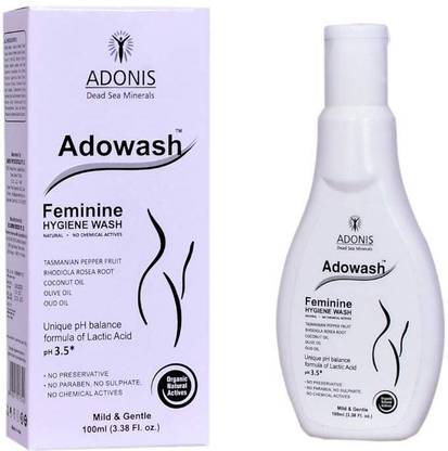 ADONIS ADOWASH Feminine Intimate Hygiene Wash With Rose Water, Tea Tree & Witch Hazel Intimate Wash
