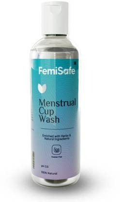 FemiSafe Plant based menstrual cup wash enriched with herbs Intimate Wash