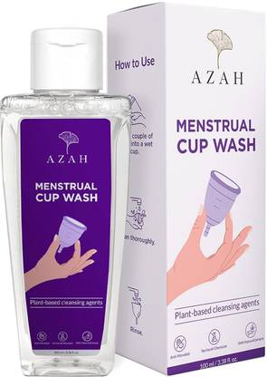 AZAH Clinically Tested Menstrual Cup Wash | Plant-Based Cleansing Agents| Intimate Wash