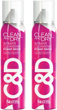 CLEAN AND DRY Gently Cleanses, Nourishes & Protects| Intimate Foam