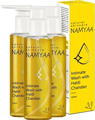 Namyaa Haldi Chandan Hygiene Wash | With Germ and Odour Protection | pH Balanced Intimate Wash