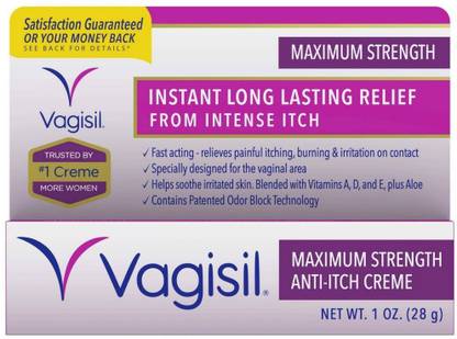 Vagisil Anti-Itch Cream, Maximum Strength, 1 Ounce Intimate Cream