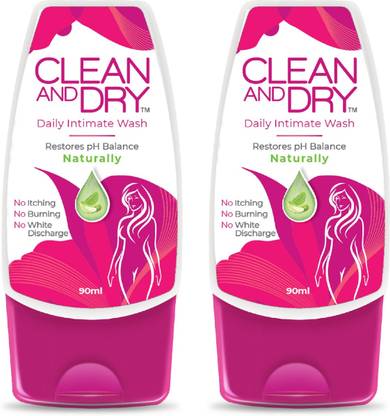 CLEAN AND DRY Prevents Itching & Burning|Restores Natural pH Balance Intimate Wash