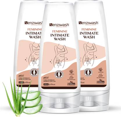 senziwash Feminine Intimate Vaginal Wash for Women's Personal Care & Hygiene (Pack of 3) Intimate Wash