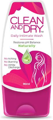 CLEAN AND DRY Prevents Itching & Burning|Restores Natural pH Balance Intimate Wash