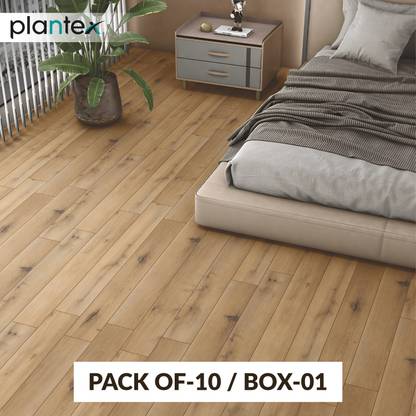 Plantex SPC Floor Tiles for Bedroom/Interlocking Flooring Tiles- 30 Square Feet/10 Tiles Engineerd Flooring