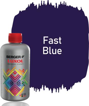 Berger Luxol Stainer FAST BLUE 200 ML For Wooden and Metal surfaces Lacquer Stain Wood Stain