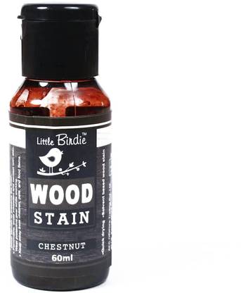 LITTLE BIRDIE Wood Stain Chestnut 60ml Bottle (Pack of 2) Varnish Stain Wood Stain