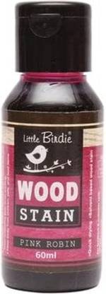 LITTLE BIRDIE Wood Stain Pink Robin 60ml Bottle Water-based Stain Wood Stain
