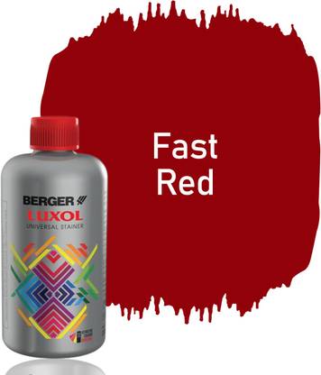 Berger Luxol Stainer Universal Stainer FAST RED 200 ML For Wooden and Metal surfaces Lacquer Stain Wood Stain