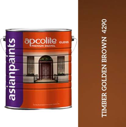 Asian Paints APCOLITE SATIN ENAMEL TIMBER BROWN 1 LTR ( PACK OF 2 ) Wood Varnish