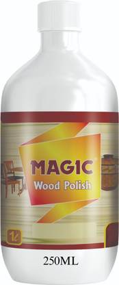 Magic Paints Wood Polish for Furniture| Cleaner| Gloss Finish |Wooden Polish | Wood Varnish Brown Wood Varnish