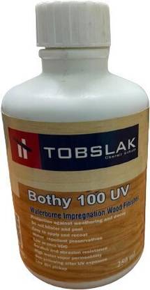 Tobslak Bothy 100 UV Wood Polish UV Resistance Color - TEAK .For external and internal wood furniture and floors (Water Based) . Pack- 250 ML TEAK Wood Varnish
