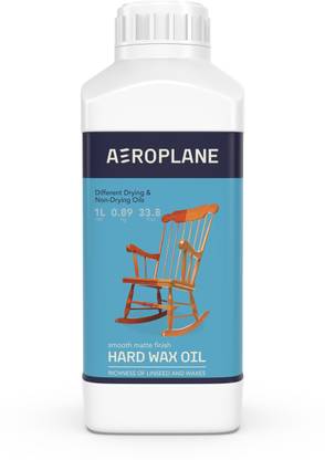 AEROPLANE Hard Wax Oil - Wax-Smooth Wood Finish - VOC Free & Non - Toxic, Matte Finish | Amber Wood Varnish