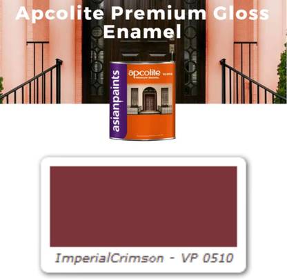 Asian Paints APCOLITE GLOSS ENAMEL IMP CRIM 1 LTR ( PACK OF 2 ) Wood Varnish