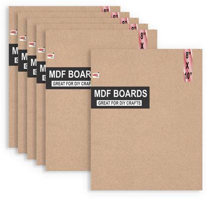 VARIETY 8" X 10" Mdf Board Sheet For Art & Craft Pack of 6 Ash Japanese Wood Veneer