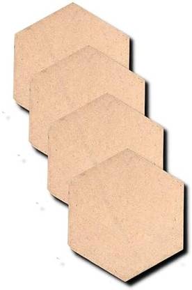 Bikri Kendra MDF_20 hexagon_Wood Craft Pine Wood Veneer