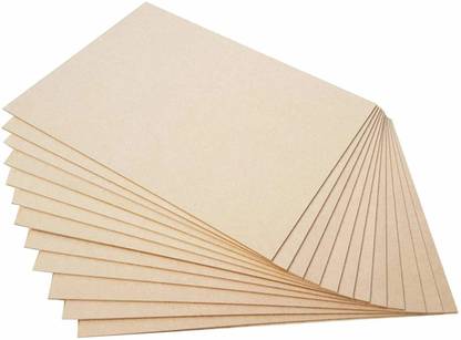woodcraft Wood MDF Board Sheets, 2mm Thickness, Size 16X12 inch - Pack of 6 Ash Japanese Wood Veneer