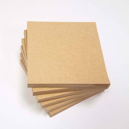 Whittlewud 7mm Thickness pack of 2 Blank Wood MDF Board,MDF Chipboard Sheets for Crafts & Arts, laser Cutting 12In x 16In Size of Each Pieces. Pine Wood Veneer