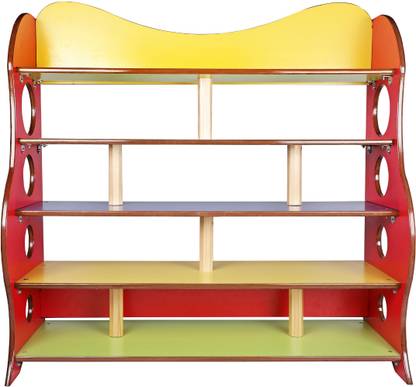 BRILLA Wooden Classroom Rack for Preschools Engineered Wood Open Book Shelf