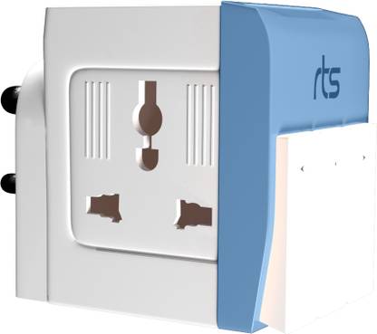 Jihaan 3 PIN 3 Way Universal Multi Plug with Individual Switch Worldwide Adaptor
